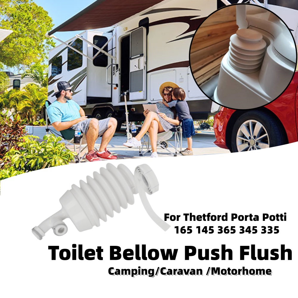 Camping - 캠핑카 화장실 벨로우 푸시 플러시 (테트포드