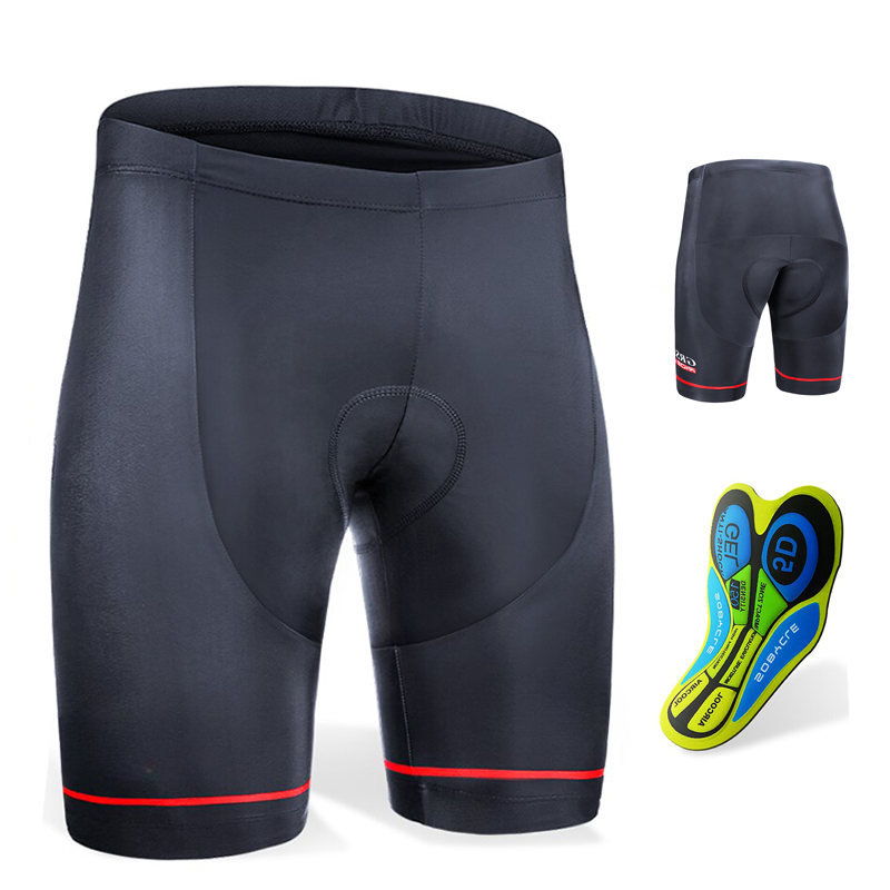 Padded Cycling Shorts 5D Gel - 여름 사이클링 반바지 남성용 자전거 바지,