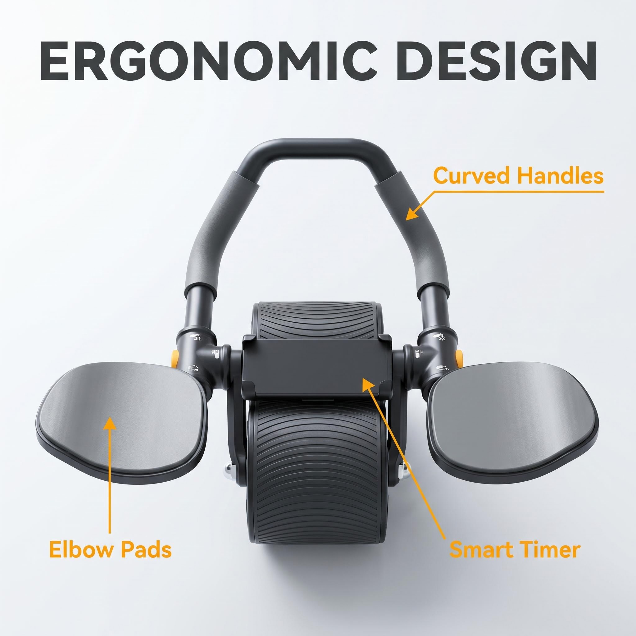 Ab Roller Wheel With Elbow Support - 3 IN 1 코어 운동용 복근