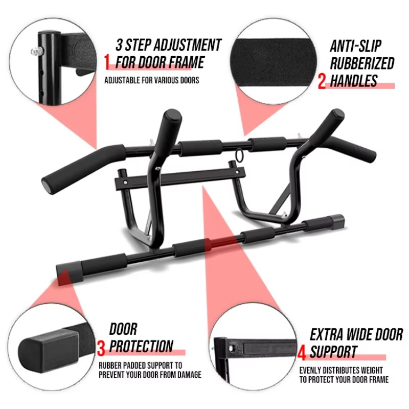 Door Pull Up Bar No Screw - 공장 직송 전문가용 나사 및 미끄럼