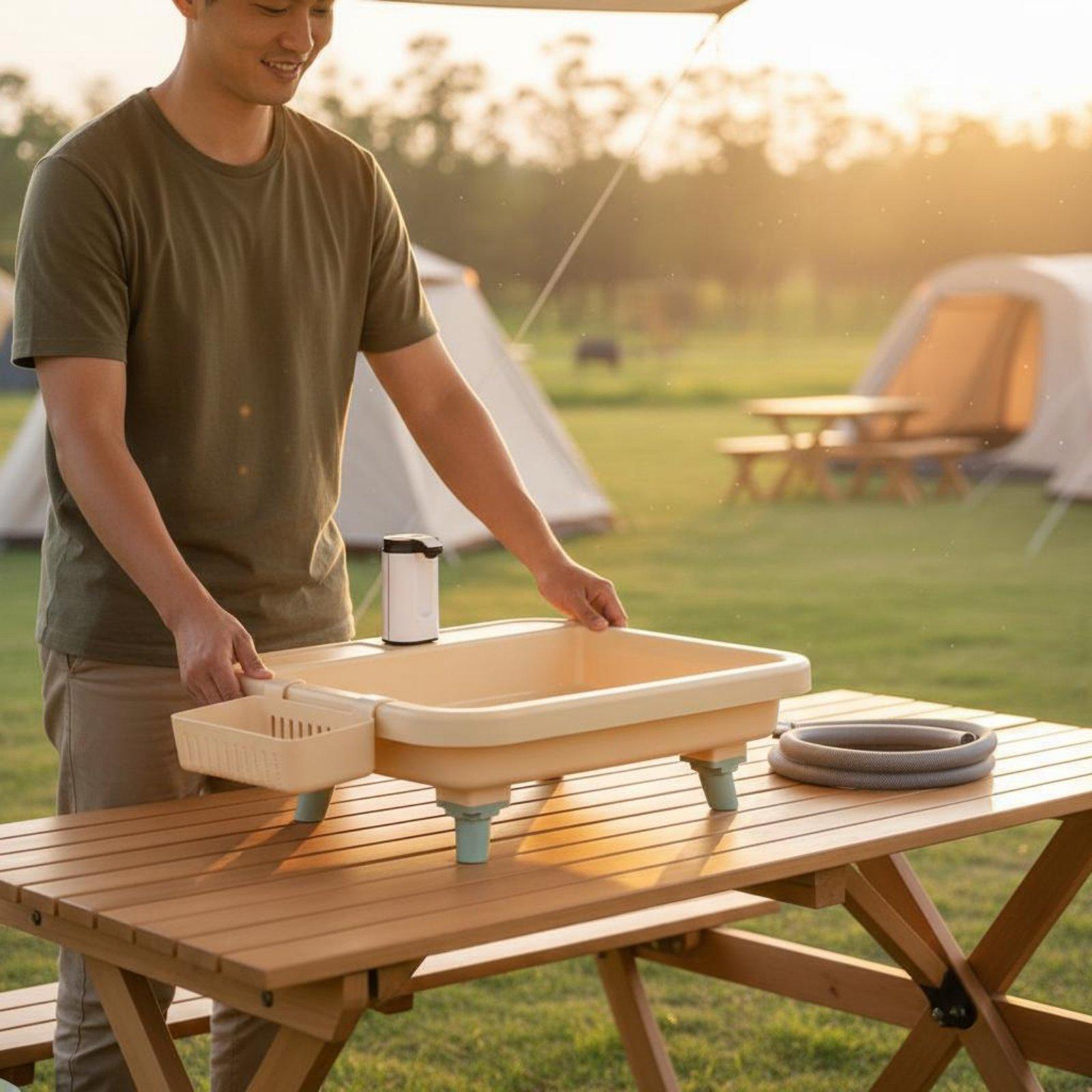 휴대용 캠핑 싱크대 (내장 수도꼭지 및 타이머 모드 포 - Camping 리뷰 및 가격
