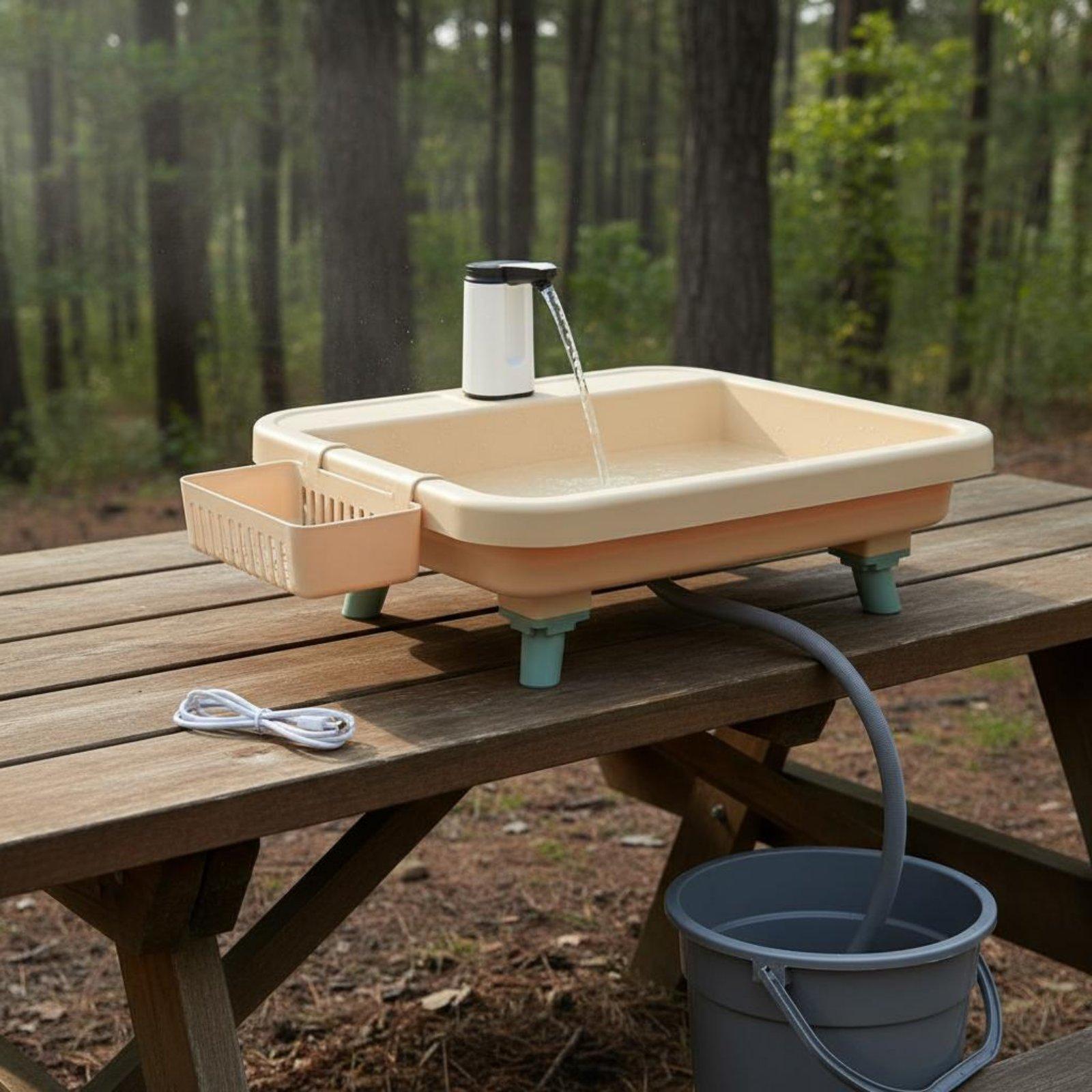 야외 캠핑 세면대 휴대용 싱크대 전기 워터 펌프 수도꼭 - Camping 리뷰 및 가격