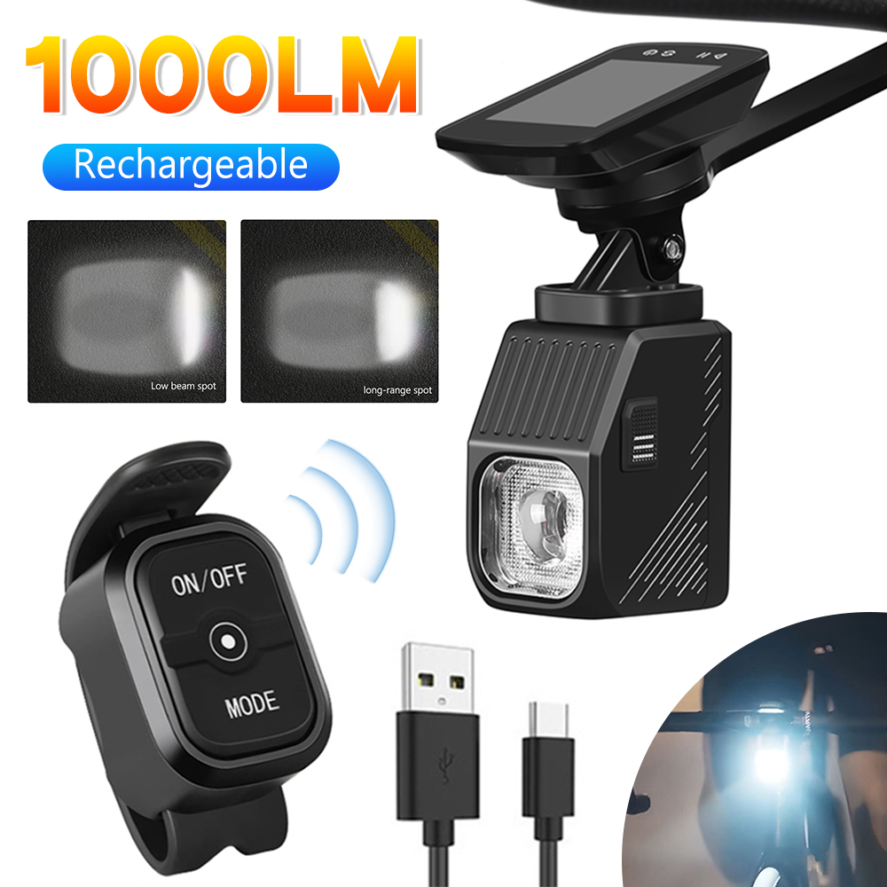 1000 루멘 고휘도 도로 자전거 전조등 리모컨 방수  - Rechargeable Bicycle Headlight 1000 Lumen 리뷰 및 가격