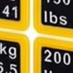 2개입 노란색 무게 스티커 라벨 번호 10-200lb  - Fitness Equipment 리뷰 및 가격