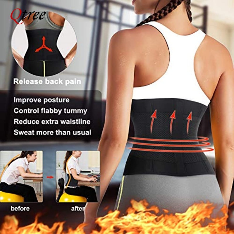 Qtree 핫 네오프렌 허리 트레이너 벨트 여성 사우나 - Sweat Waist Trainer Belt Neoprene 리뷰 및 가격