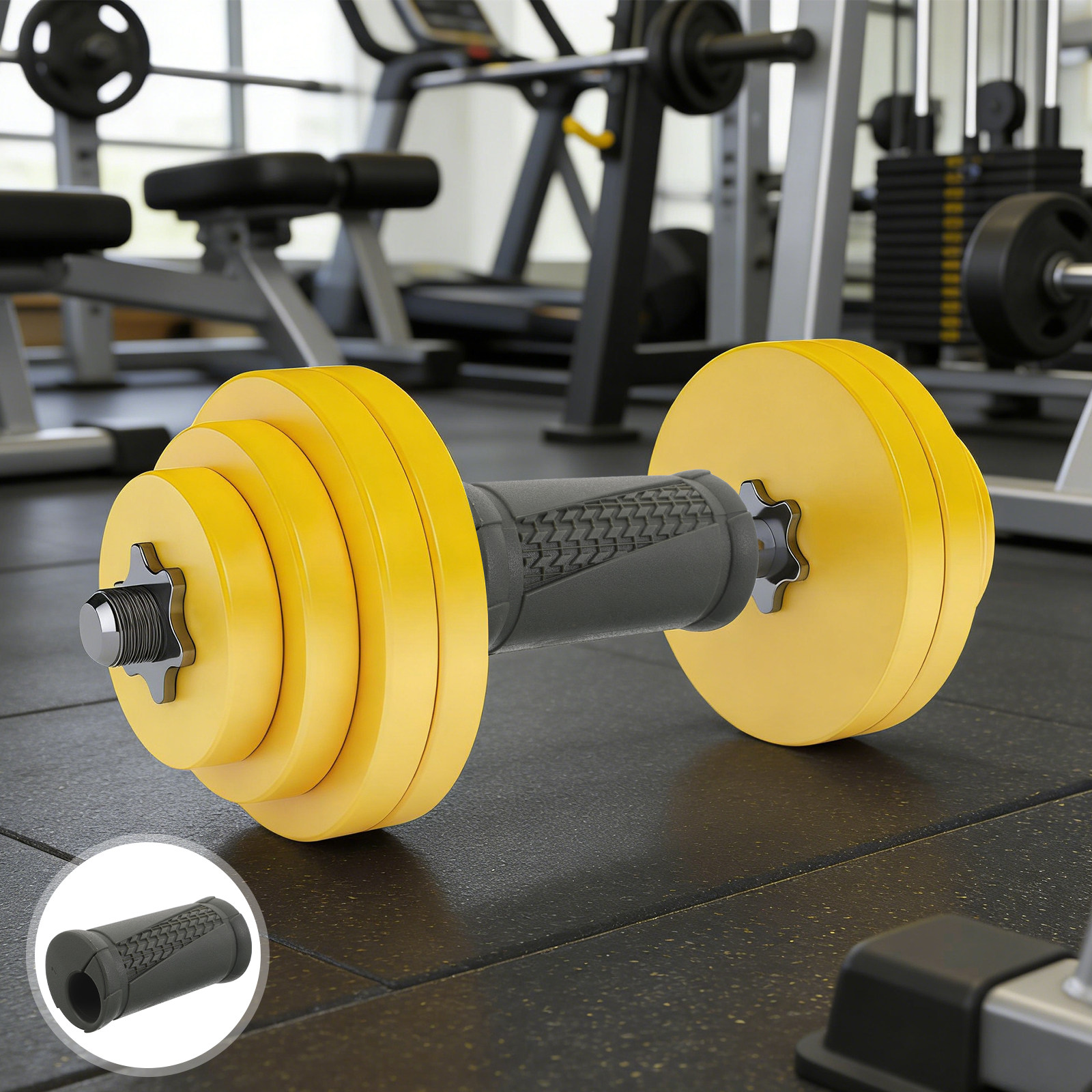 2Pcs 덤벨 핸들 그립 피트니스 근력 운동을 위한 미 - Fitness Equipment 리뷰 및 가격