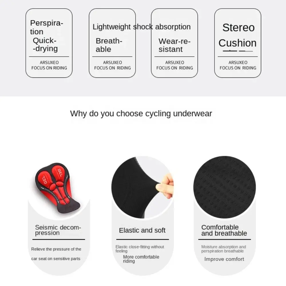 5D 젤 패드 충격 방지 통기성 사이클링 속옷 반바지  - Padded Cycling Shorts 5D Gel 리뷰 및 가격
