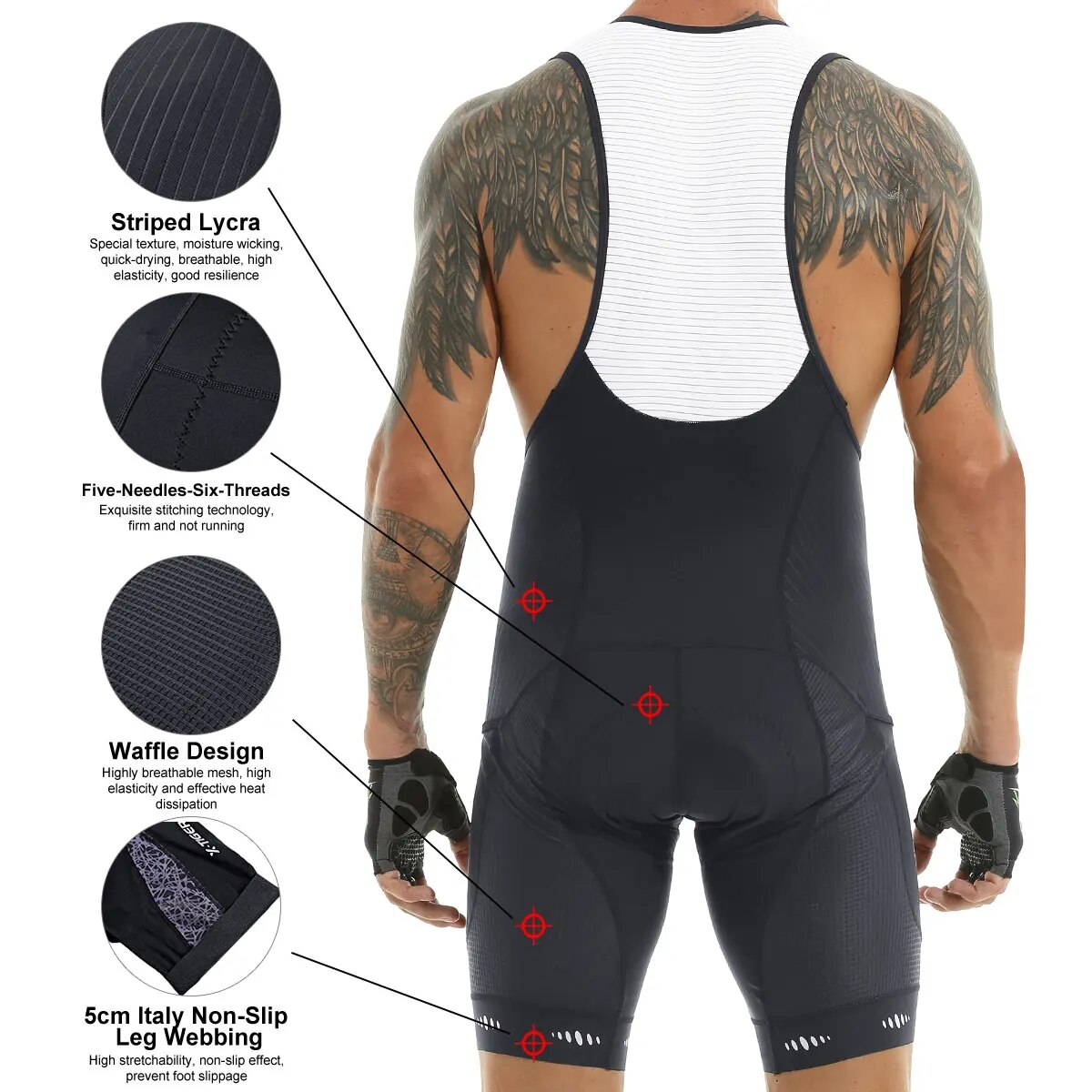 사이클링 턱받이 반바지, 5D 젤 패드, 산악 자전거  - Padded Cycling Shorts 5D Gel 리뷰 및 가격