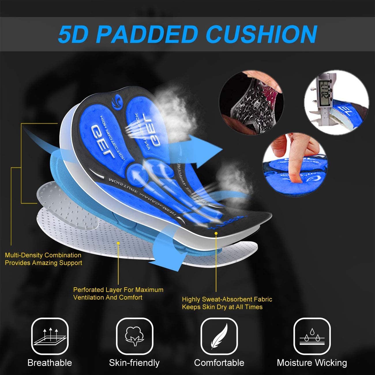 X-Tiger 사이클링 속옷 프로 5D 젤 패드 충격  - Padded Cycling Shorts 5D Gel 리뷰 및 가격