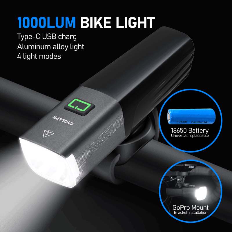 CYCLAMI X7 리얼리티 1000루멘 자전거 라이트 - Rechargeable Bicycle Headlight 1000 Lumen 리뷰 및 가격
