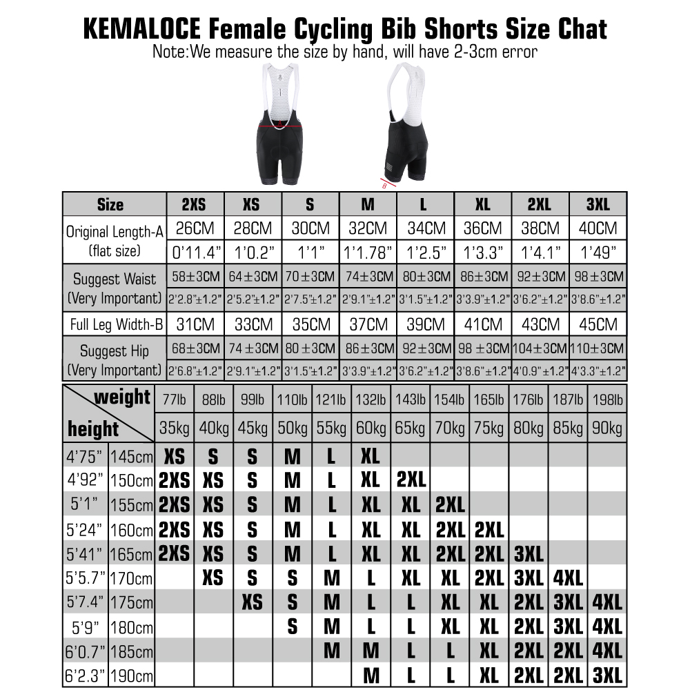 KEMALOCE 여성용 사이클링 턱받이 반바지, 블랙  - Padded Cycling Shorts 5D Gel 리뷰 및 가격