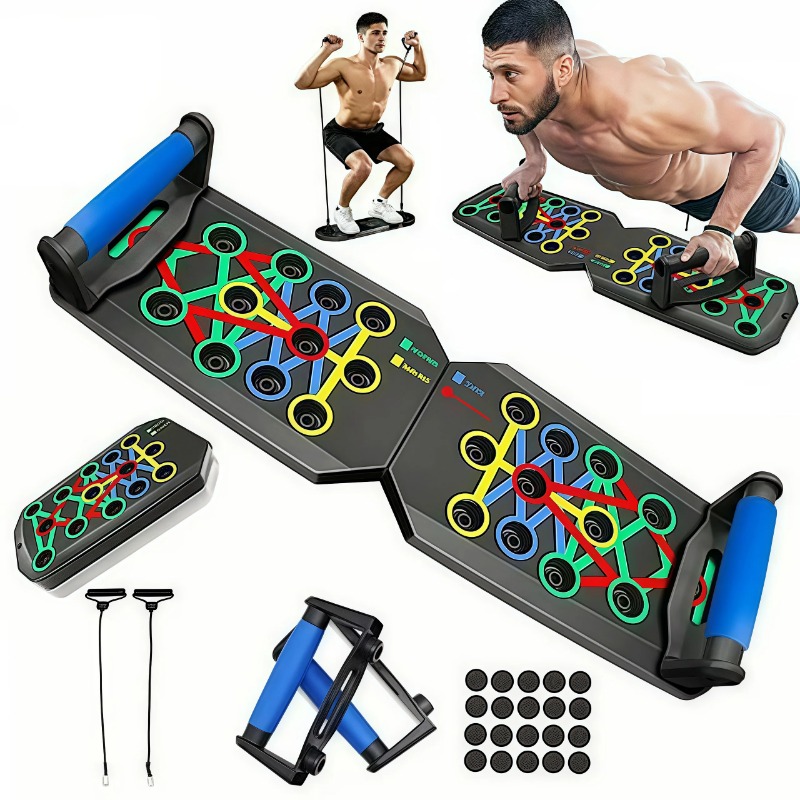 저항 밴드가 있는 접이식 푸시업 보드, 다기능 푸시업  - Push Up Board Foldable Multi Function 리뷰 및 가격